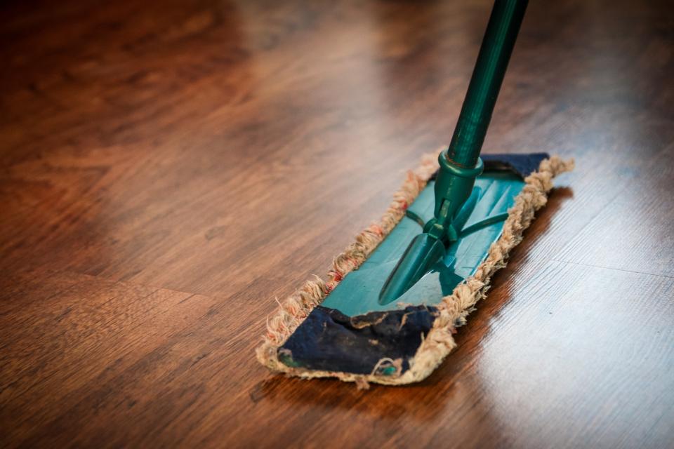 Mop Sweeping (stock photo)